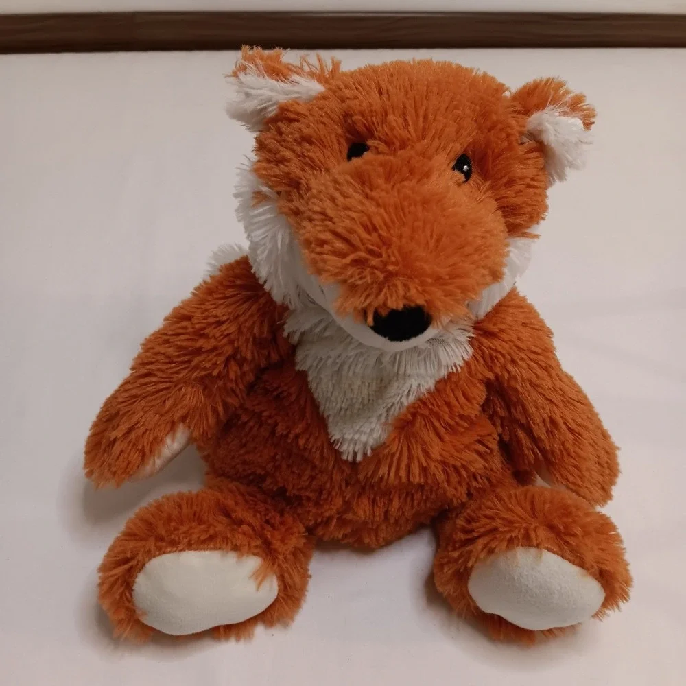 Warmies Fox Plush Stuffed‎ Animal Orange White Microwavable Heatable Toy